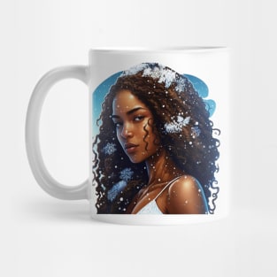 Poli'ahu Hawaiian Goddess of Snow Mauna Kea Illustration Mythology Mug